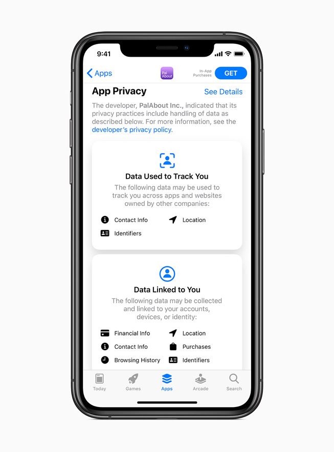 Os desenvolvedores agora podem informar melhor o usuário sobre as políticas de privacidade de seu app direto na App Store.