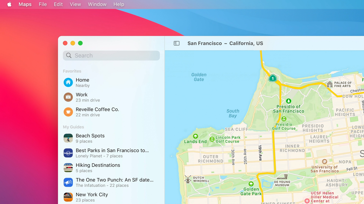 O Mapas foi totalmente renovado no macOS Big Sur